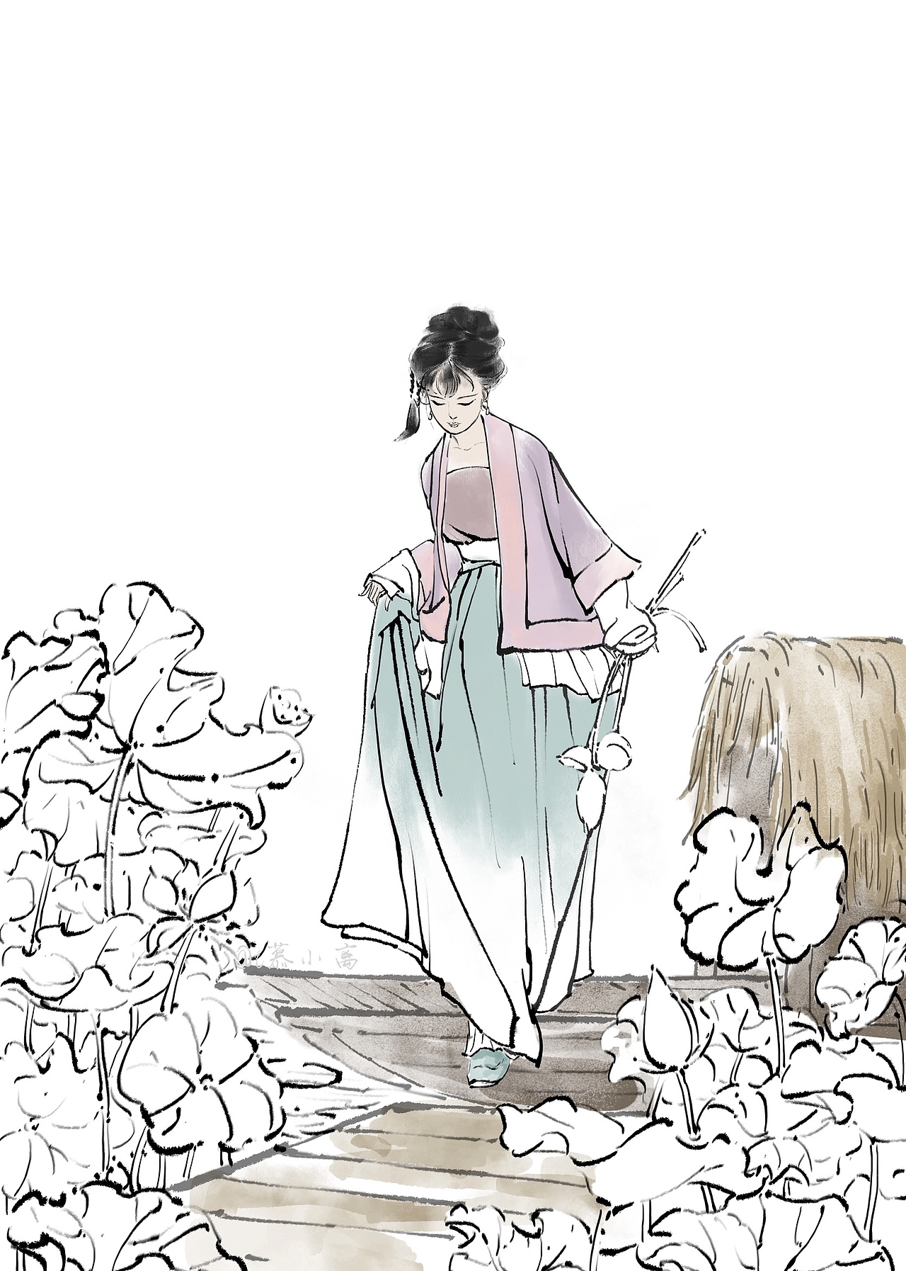 垆边人似月 皓腕凝霜雪（图ZMzE1NDU3ODQw） - 创作习作 - 站酷设计师l慕小离原创素材 - 站酷ZCOOL