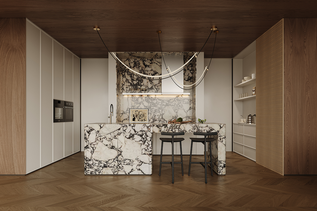 作品2《奶油复古风》（图ZMzYzMzIyNzky） - 家装设计 - 站酷设计师W丶勇CGI原创素材 - 站酷ZCOOL