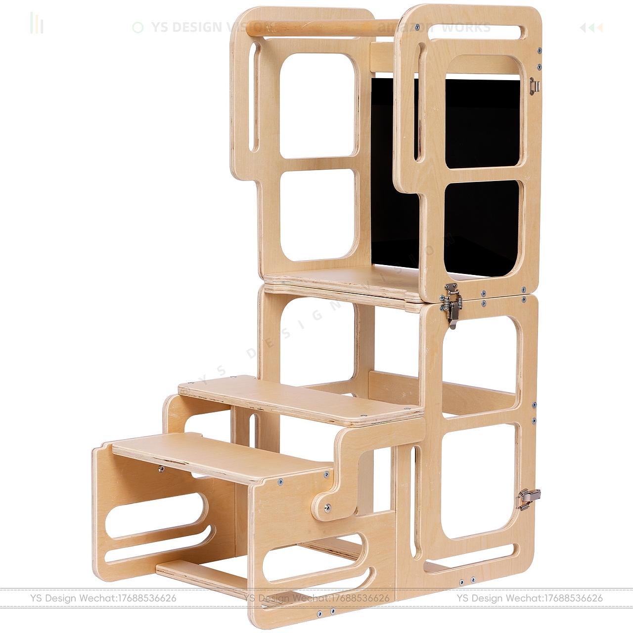 亚马逊儿童木椅主副图A+图片设计