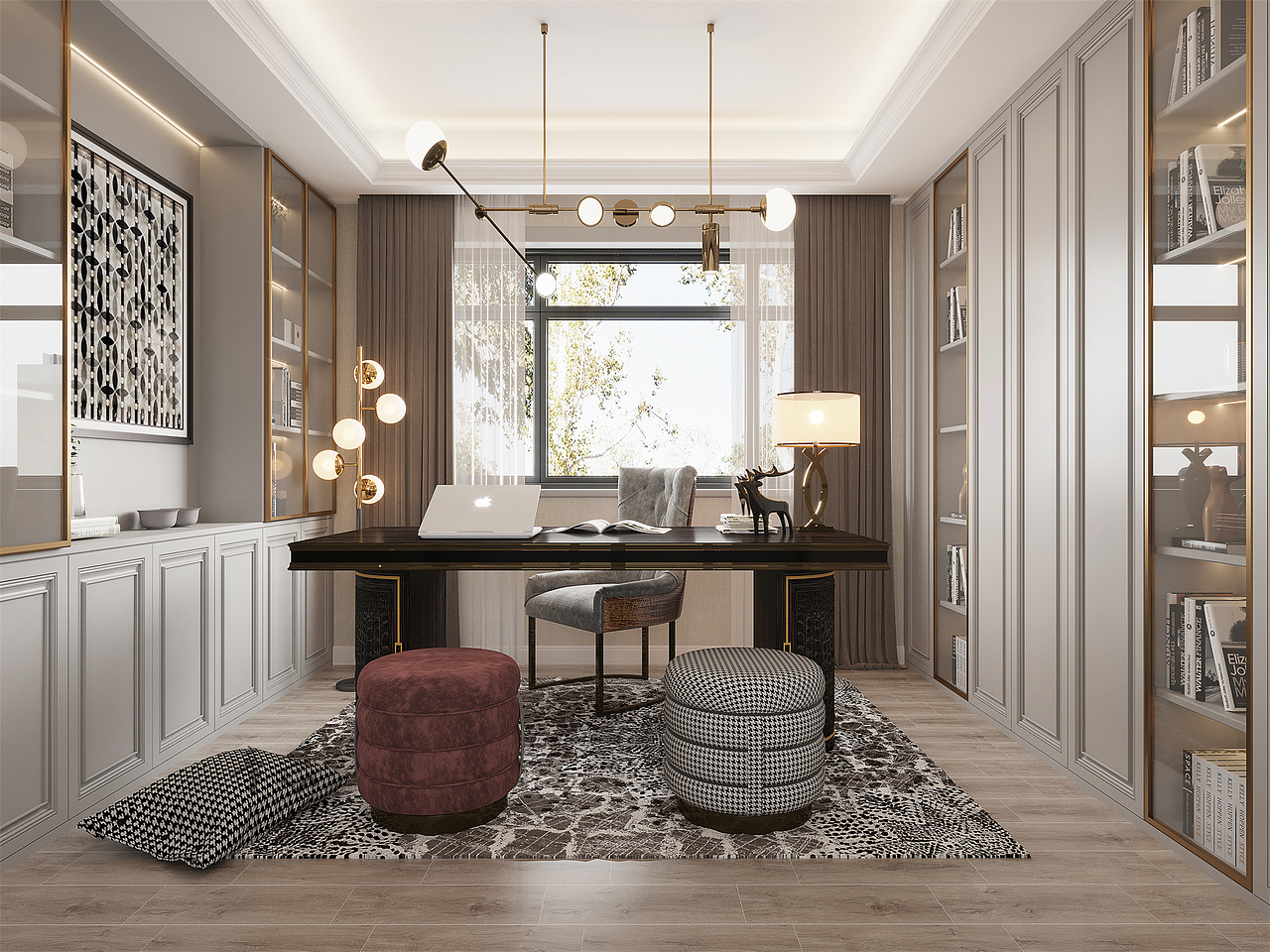 现代简美设计下的宁静干净，丰富内涵里的纯粹悠然。