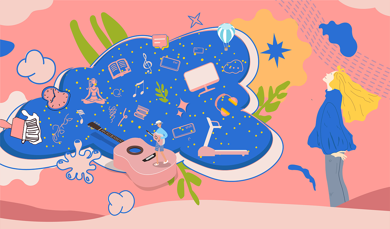 2021-2023扁平风插画