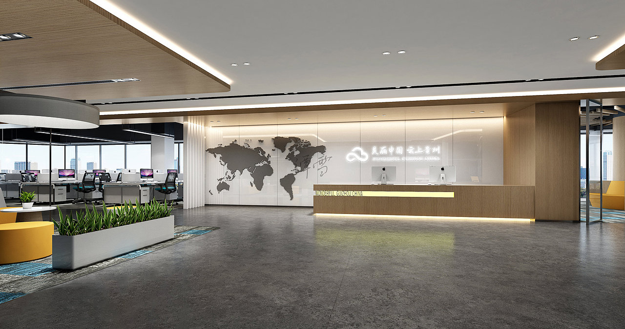 工装/现代办公室效果图案例