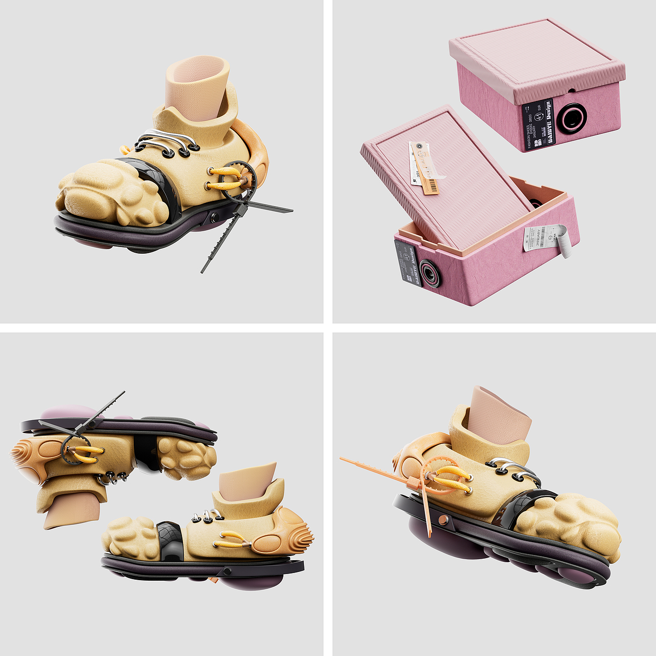 【青履】 | Young shoes（图ZMzI5OTI1Njky） - 其他三维 - 站酷设计师柏白BYEBAI原创素材 - 站酷ZCOOL
