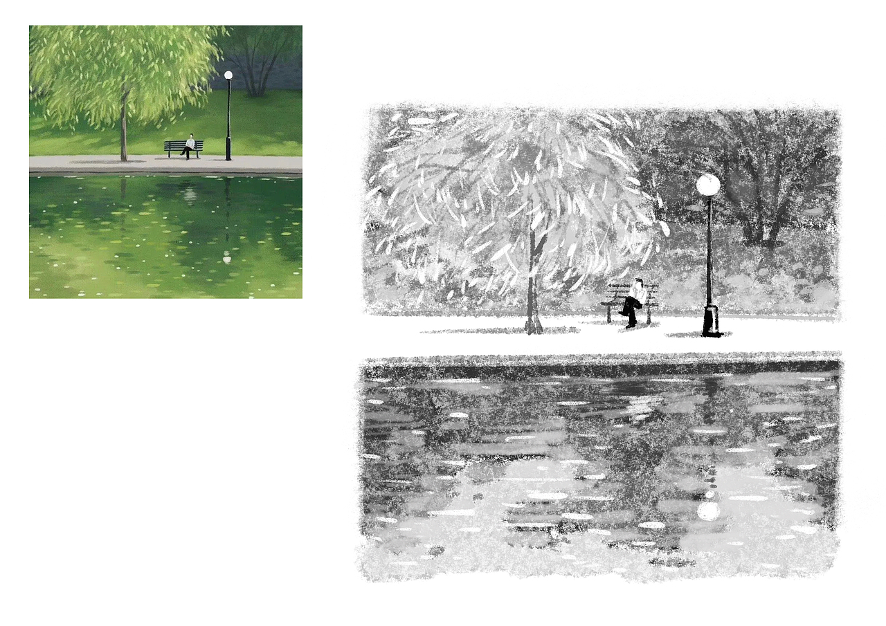 【速寫】一些基礎(chǔ)的人體和風(fēng)景色彩練習(xí)（圖ZMzM2Mjk1Nzg4） - 創(chuàng)作習(xí)作 - 站酷設(shè)計(jì)師庚久G9原創(chuàng)素材 - 站酷ZCOOL