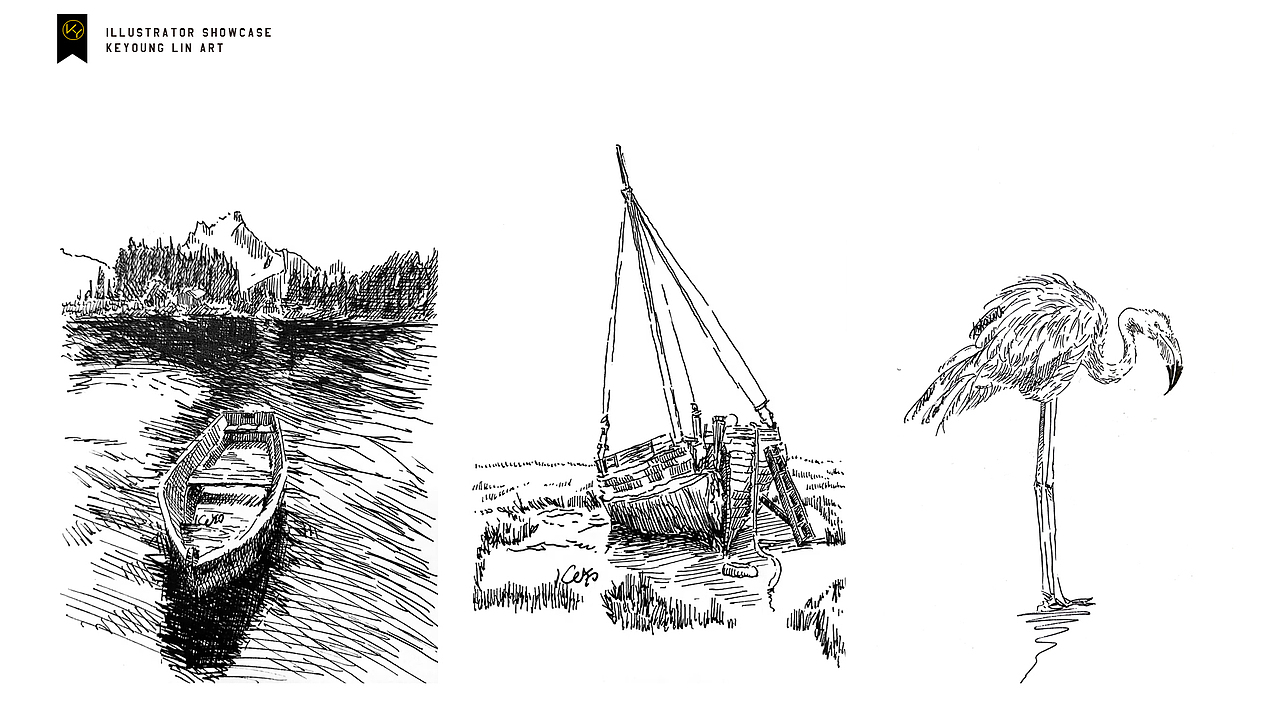 9月丨钢笔插画集2丨旅行速写（图ZMzE3NjA1MTM2） - 创作习作 - 站酷设计师KeYoung_Lin原创素材 - 站酷ZCOOL