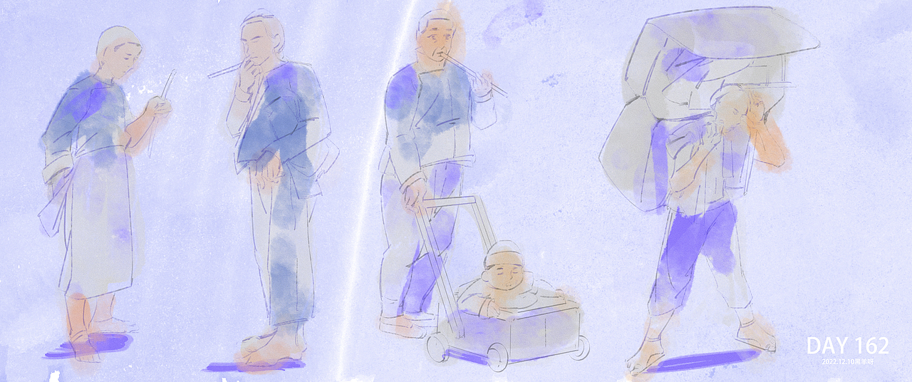 【人物隔日涂】101-172（图ZMzI2OTg5NDQ0） - 创作习作 - 站酷设计师黑羊呀原创素材 - 站酷ZCOOL