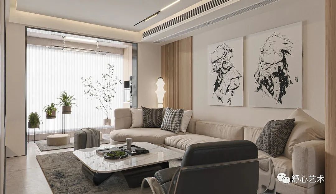 120m²,治愈系暖调私宅,温馨惬意!(图ZMzM1NjczODIw) - 家装设计 - 站酷设计师舒心艺术原创素材 - 站酷ZCOOL