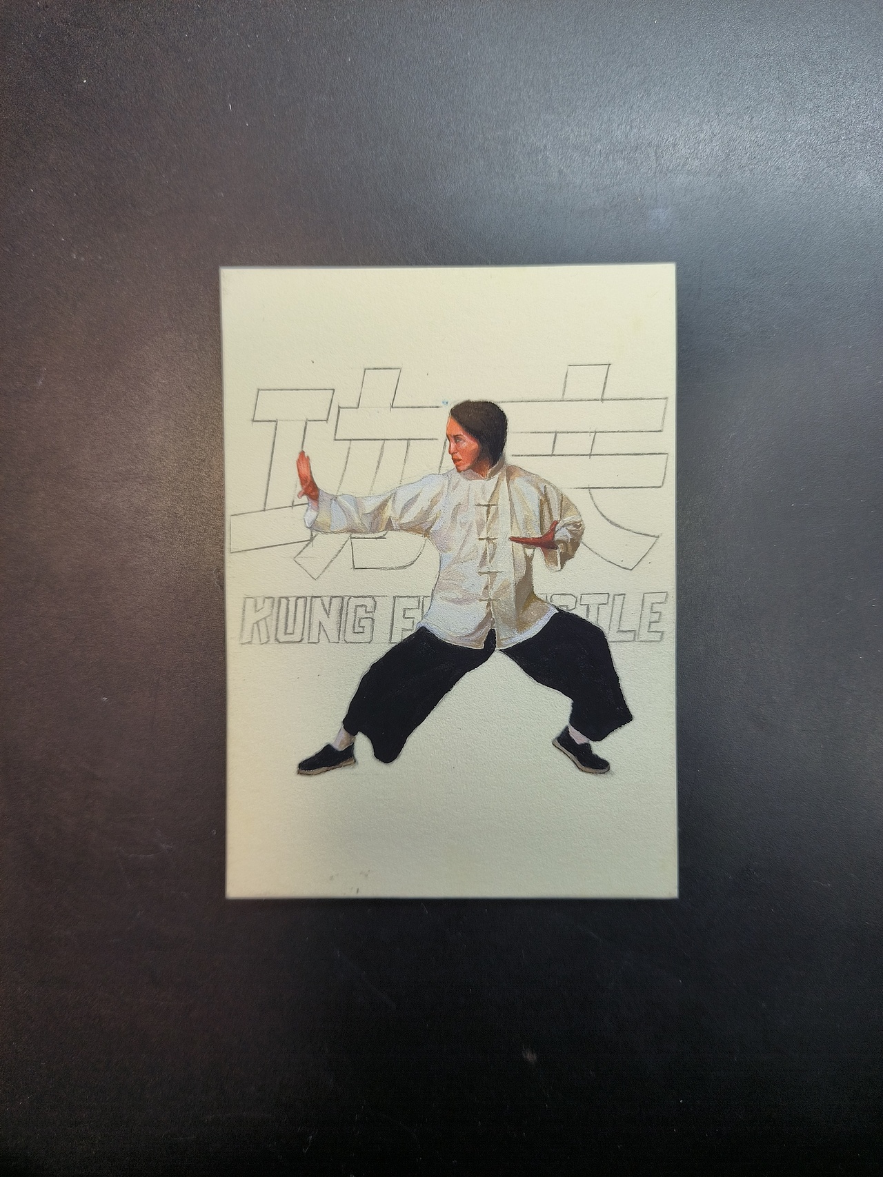 手绘卡盲盒，中国力量-2-周星驰，个人第10张作品