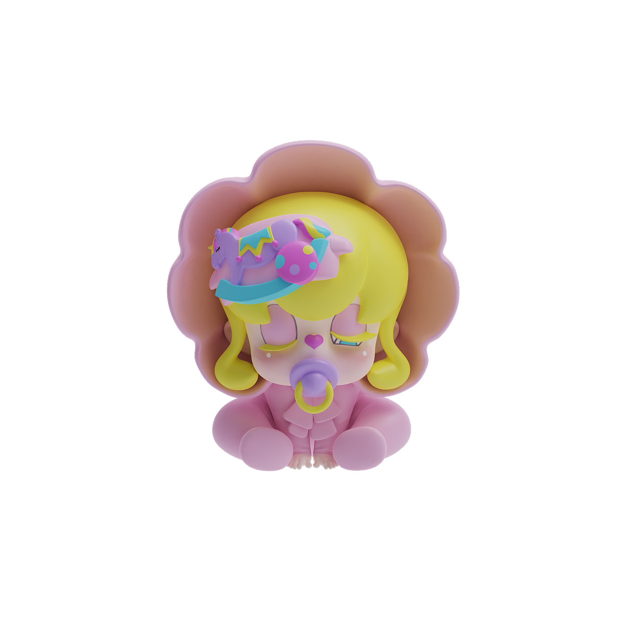 潮玩IP设计丨SLEEPIE眼罩妹奶嘴-限量款大娃