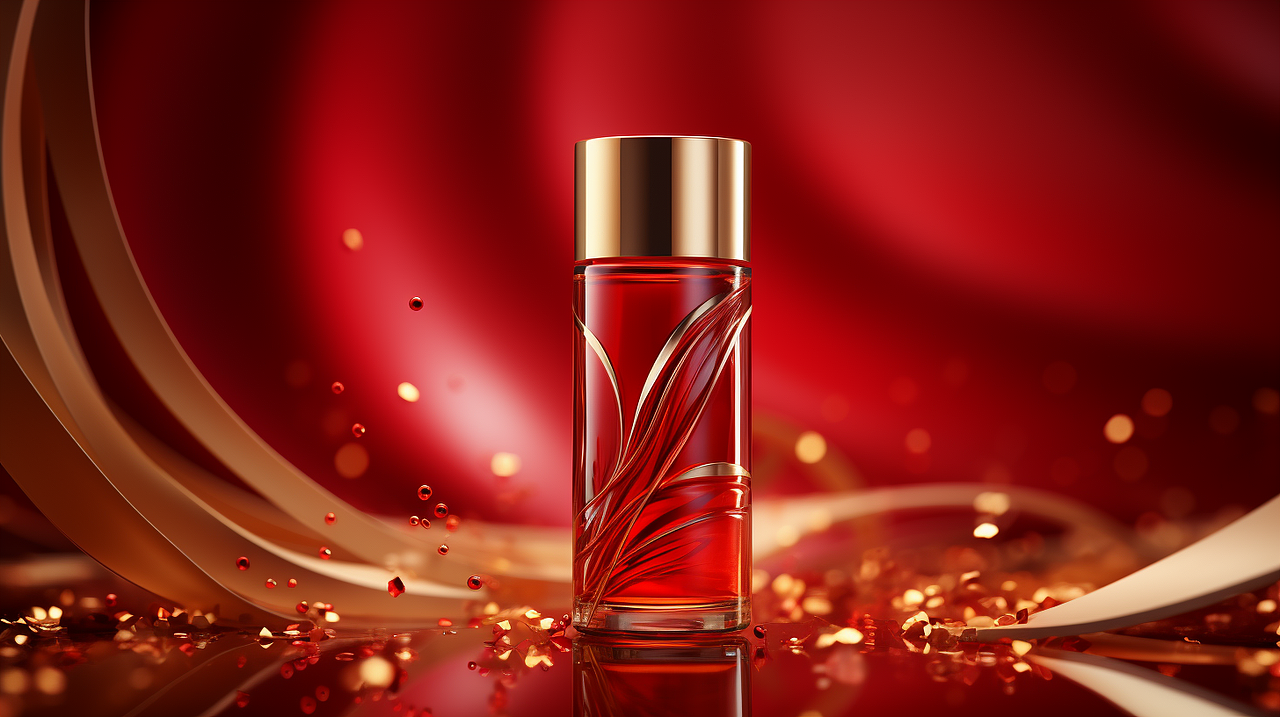 甲辰龙年春节/春节产品场景/春节氛围/化妆品轻奢场景（图ZMzU1NzM1NzM2） - AI作品 - 站酷设计师七七的崽原创素材 - 站酷ZCOOL