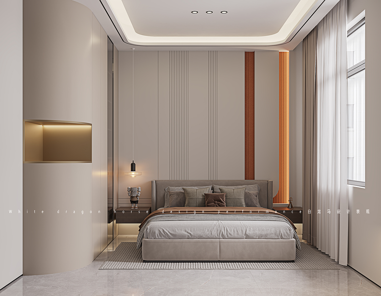 现代—白龙马效果图