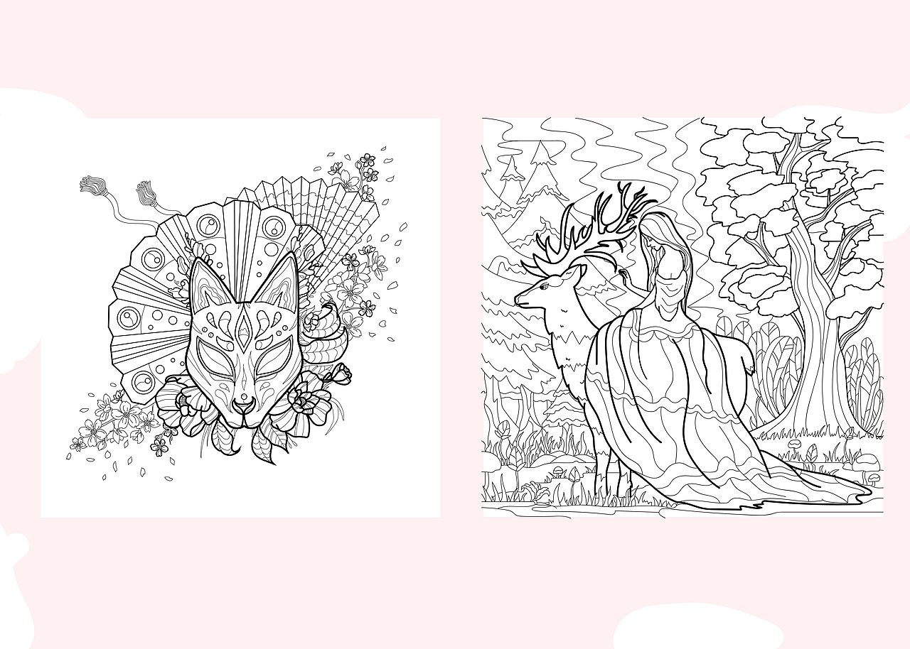 着色书 / Coloring book