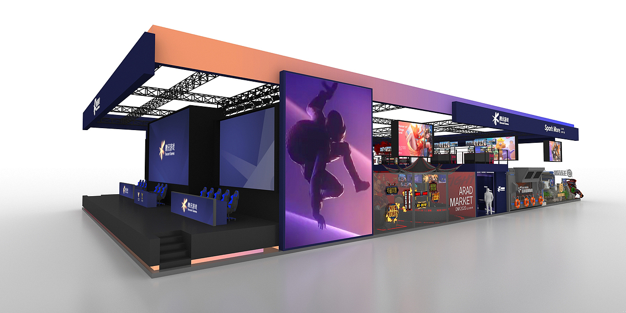 2020年CHINAJOY腾讯展台（图ZMzM1MzUwNzYw） - 展陈设计 - 站酷设计师巨兔设计原创素材 - 站酷ZCOOL
