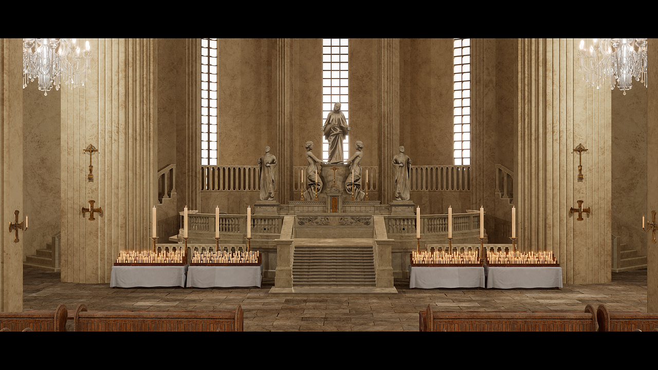 场景/模型:教堂