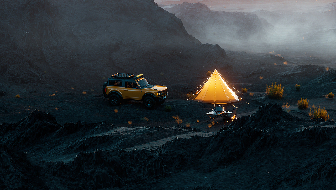 Ford Bronco CGI 福特烈马 硬派SUV 户外场景渲染(图ZMzQxNzgzNjY4) - 机械/交通 - 站酷设计师程弎益原创素材 - 站酷ZCOOL