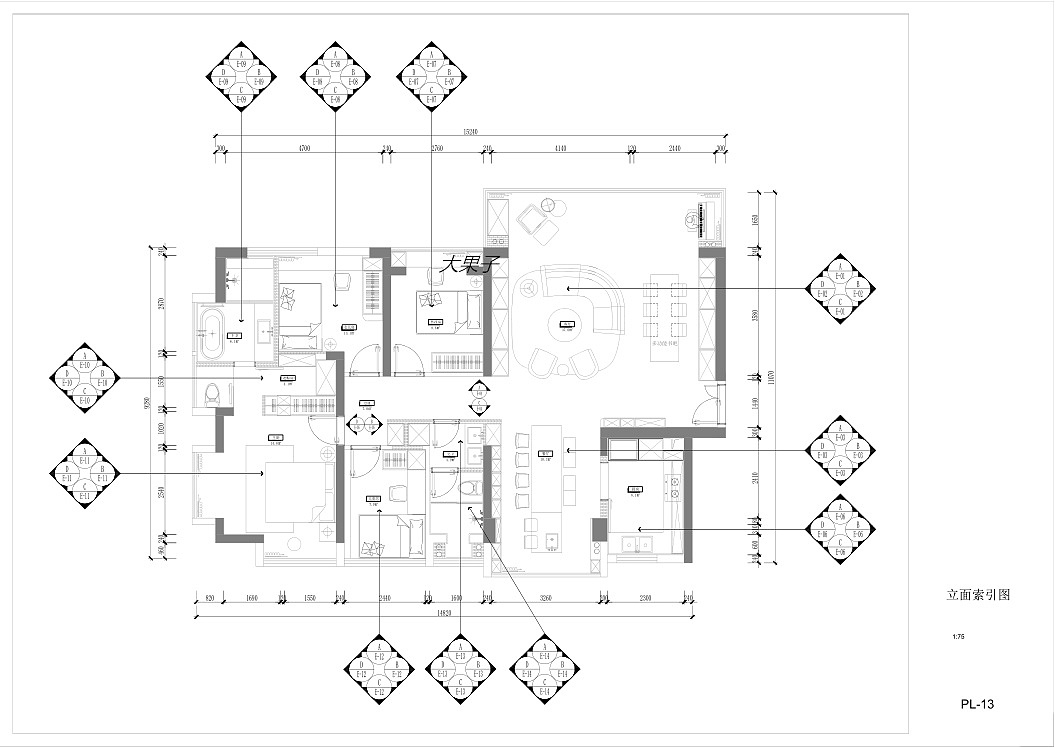 施工图||现代家装室内装饰