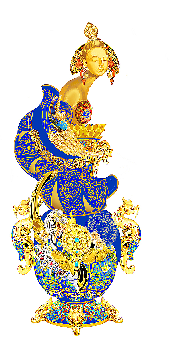中国风景泰蓝星座（图ZMzIzOTU4MTQ0） - IP形象 - 站酷设计师寒江雪的插画原创素材 - 站酷ZCOOL