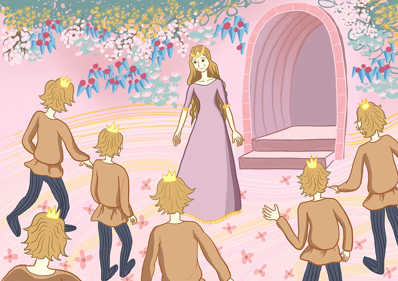 插画《野天鹅》