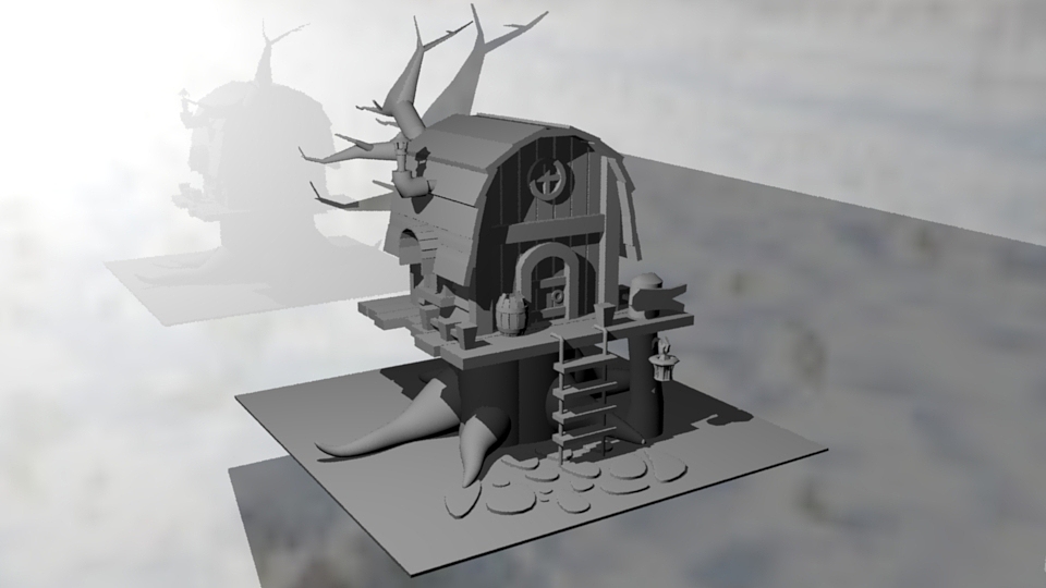 MAYA作品《古树》