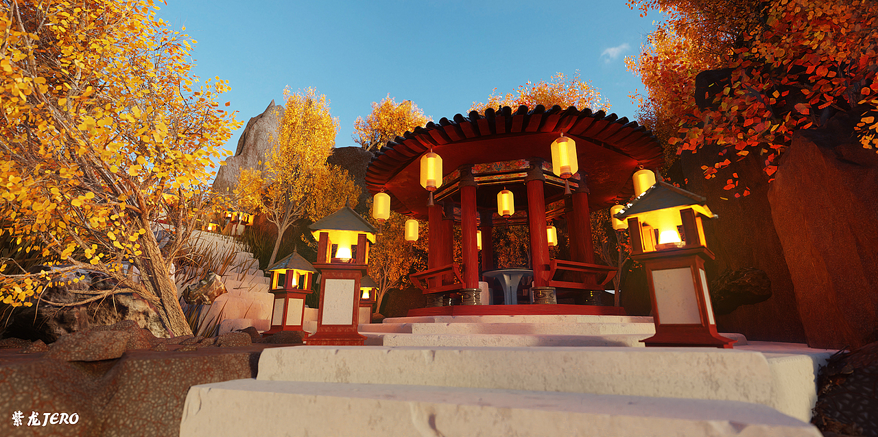最近做的3D场景（图ZMzQwODUyMzc2） - 场景 - 站酷设计师紫龙JERO原创素材 - 站酷ZCOOL