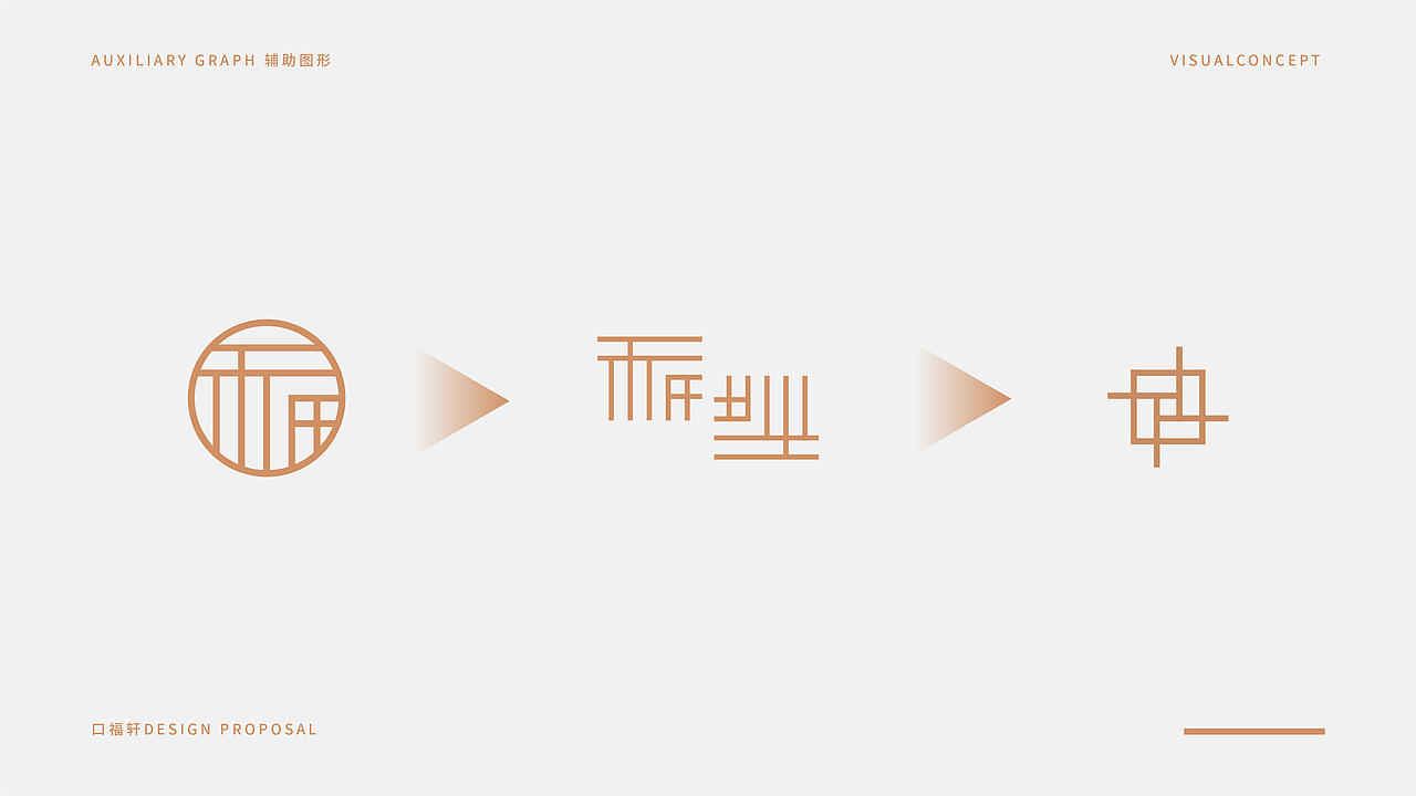 中式餐饮“福”字LOGO设计