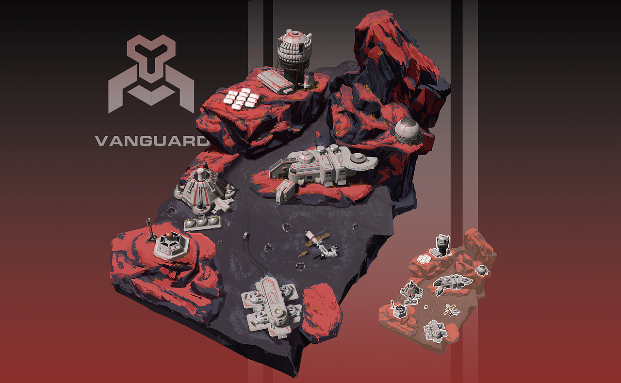 科幻場景世界觀概念設計——沙盤地圖（圖ZMzQ5OTY1MzM2） - 概念設定 - 站酷設計師CGnature原創(chuàng)素材 - 站酷ZCOOL