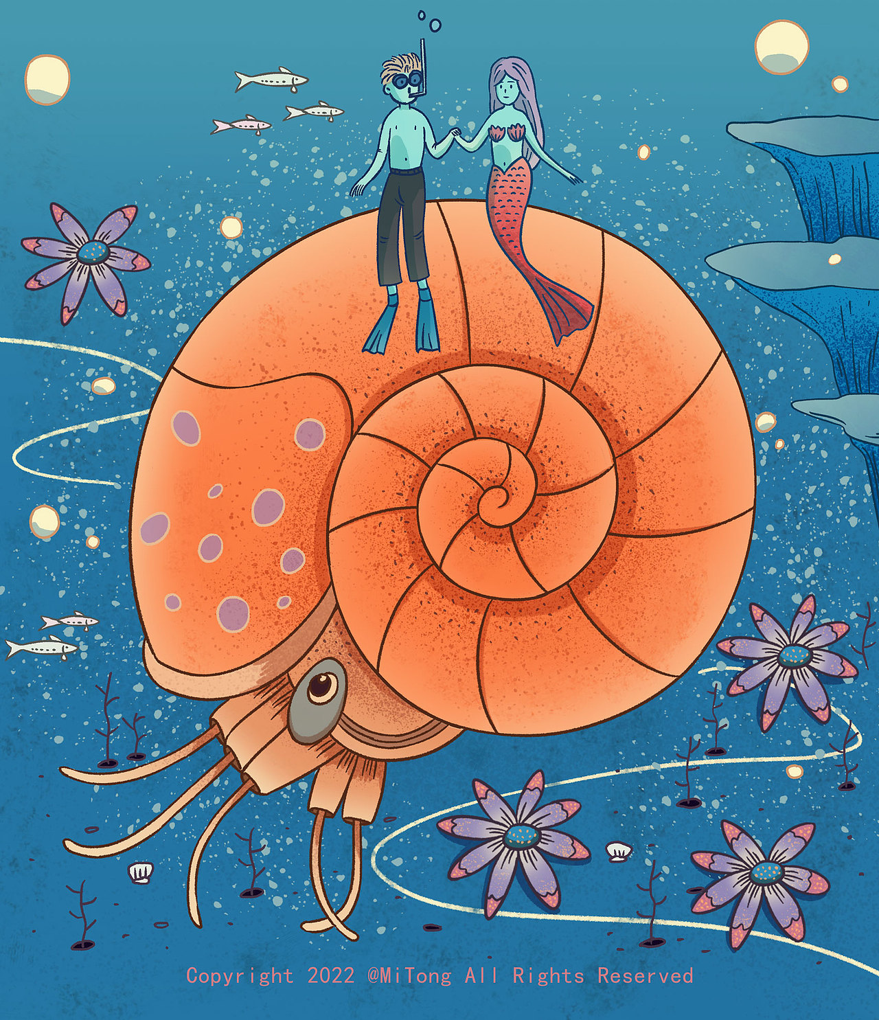 小美人鱼和她的游泳教练