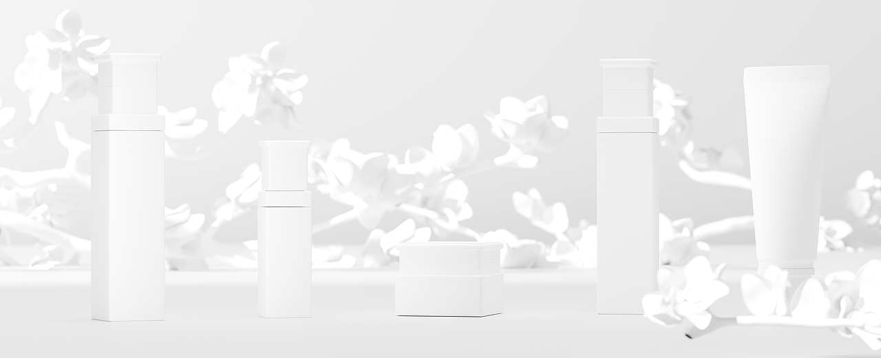 BLENDER 幂后护肤品系列海报渲染