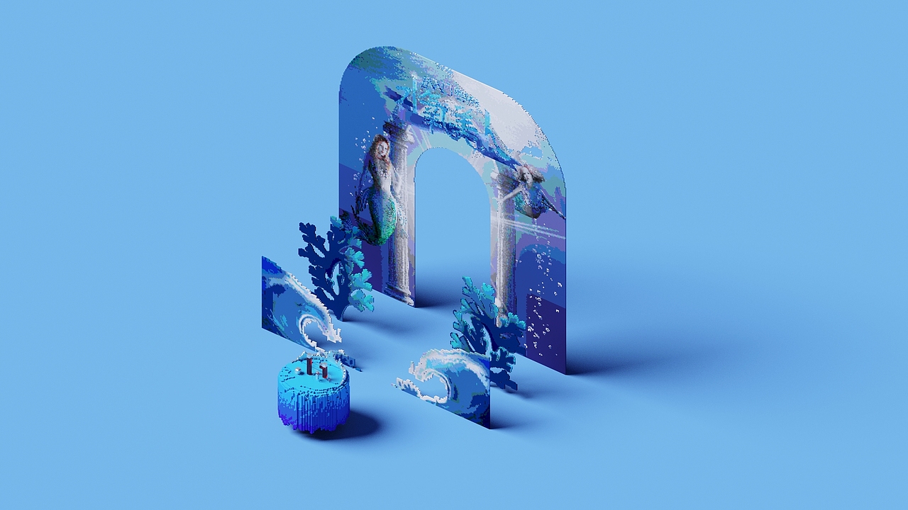 妍雅水养美人活动美陈效果图（图ZMzEwMjQzNjQw） - 场景 - 站酷设计师阿拉拉奇原创素材 - 站酷ZCOOL