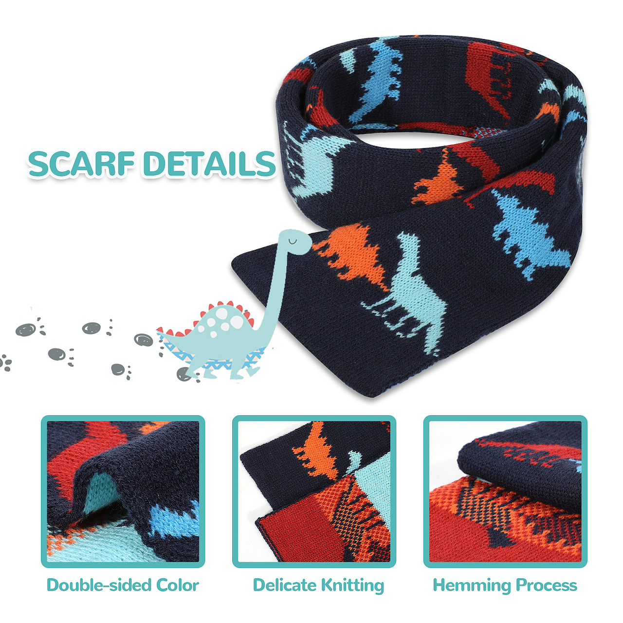 儿童帽子围脖两件套