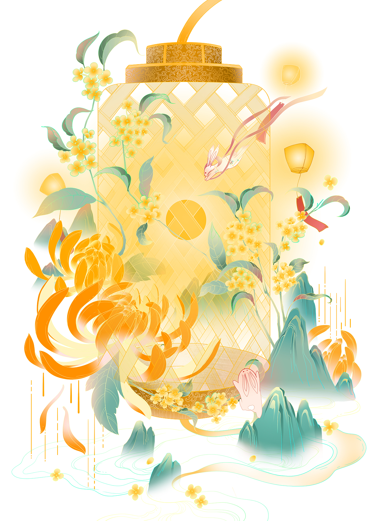 中秋节（图ZMzE0Mjk2NTEy） - 商业插画 - 站酷设计师狗野闲原创素材 - 站酷ZCOOL