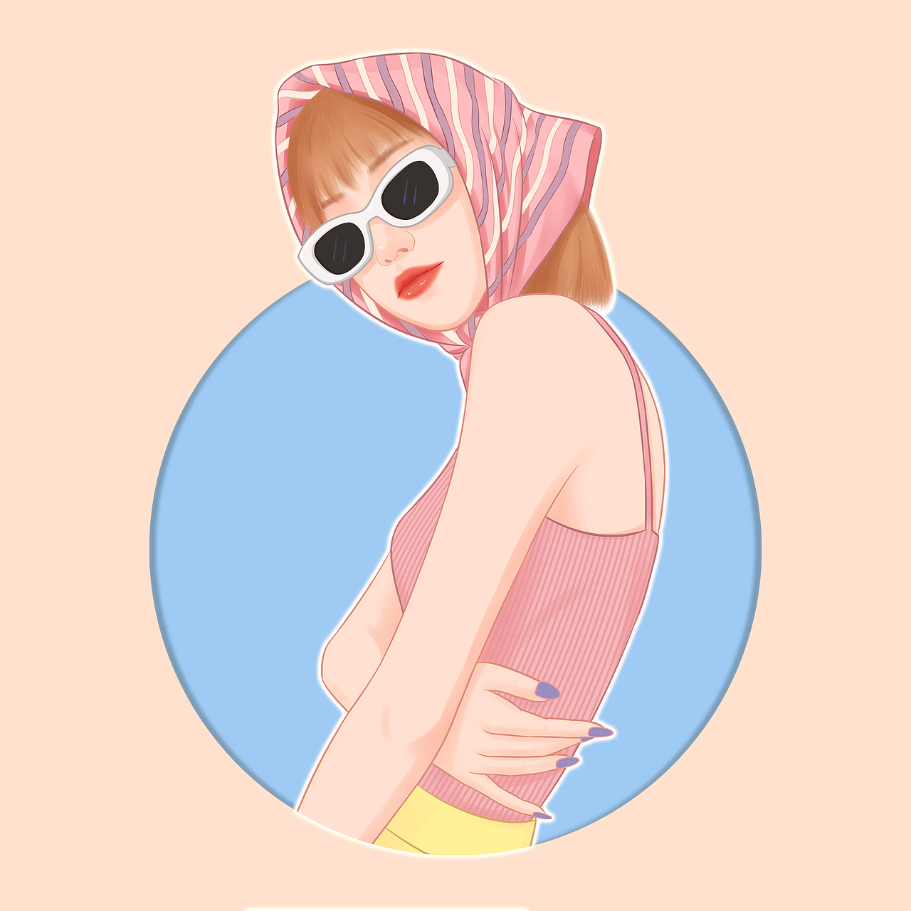 手绘卡通插画头像——“出圈”艺术（图ZMzAwNzI0NDIw） - 艺术插画 - 站酷设计师蓝莓果酱夹心包原创素材 - 站酷ZCOOL