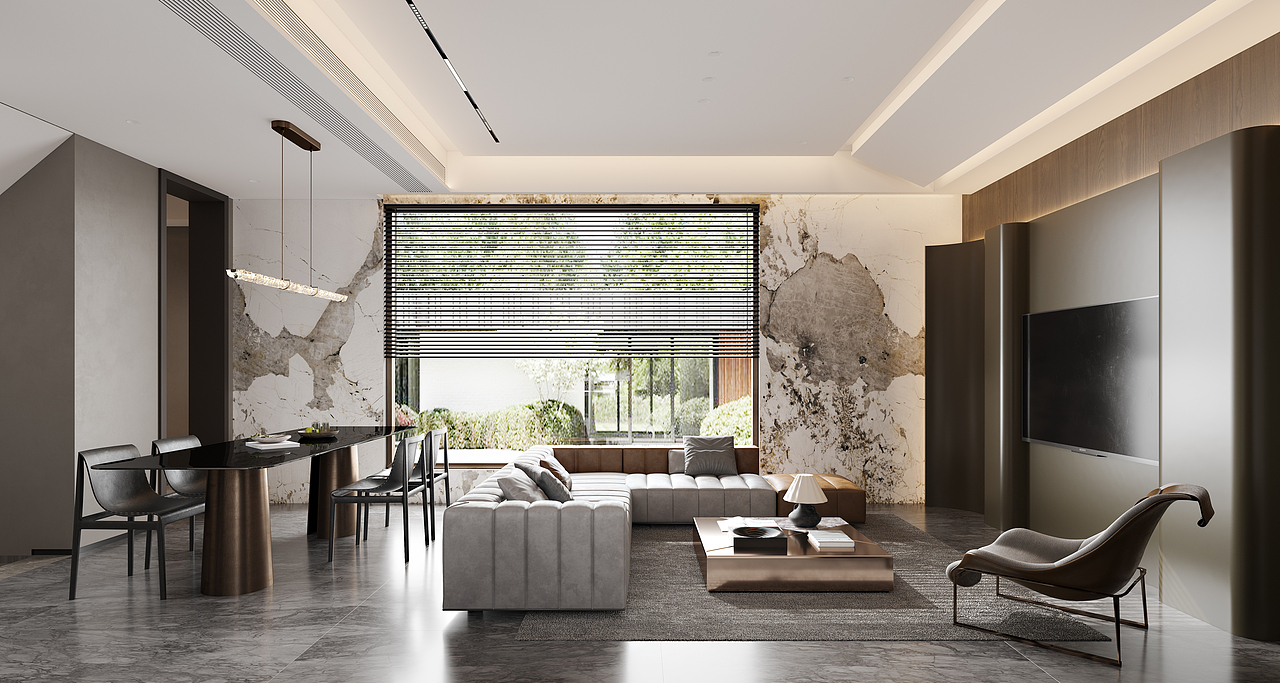 别墅一二层设计，室内简欧（图ZMzUzMzk4NTg0） - 家装设计 - 站酷设计师景艺效果图表现原创素材 - 站酷ZCOOL