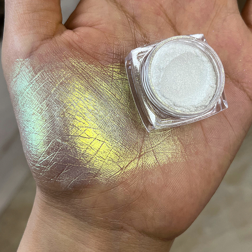 白色幻彩欧美彩妆颜料粉末变色龙效果(2)