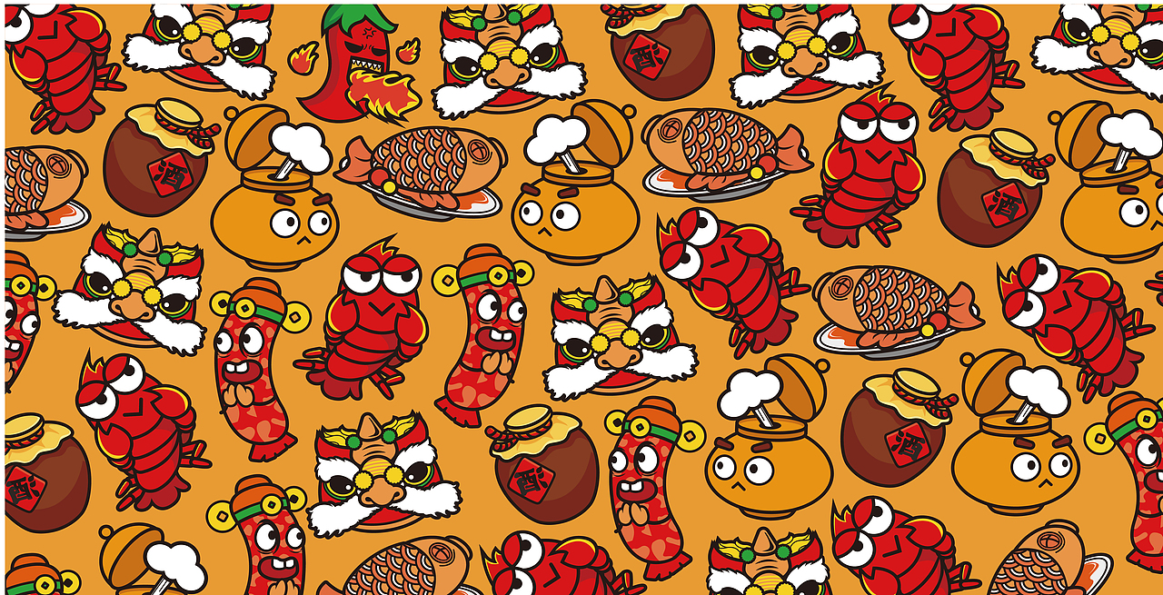 “湘菜”主题IP设计与动态插画延展