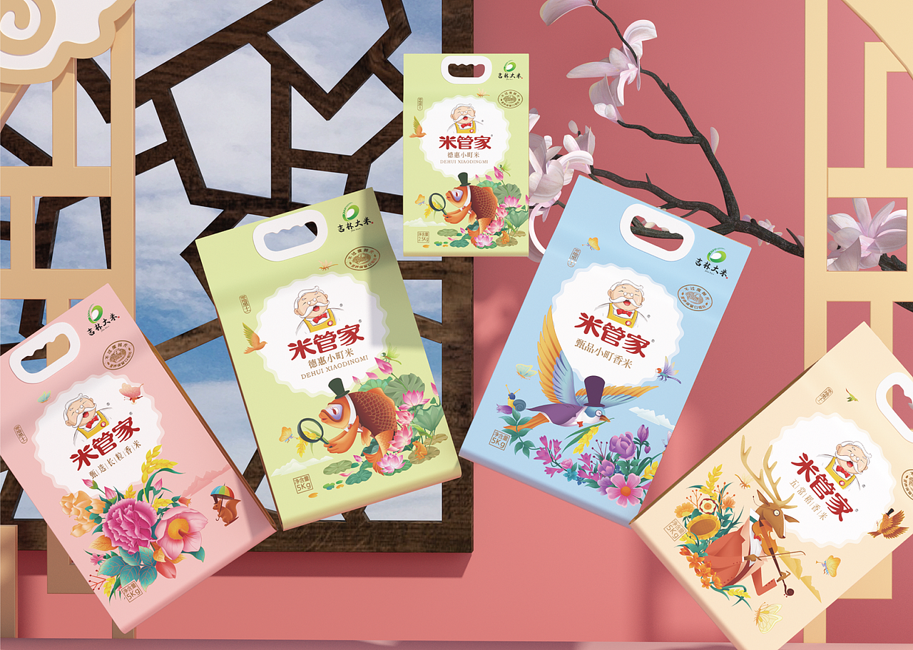 东北大米|米管家东北大米系列包装设计|智多邦（图ZMzAzMDg0MDky） - 包装 - 站酷设计师智多邦原创素材 - 站酷ZCOOL