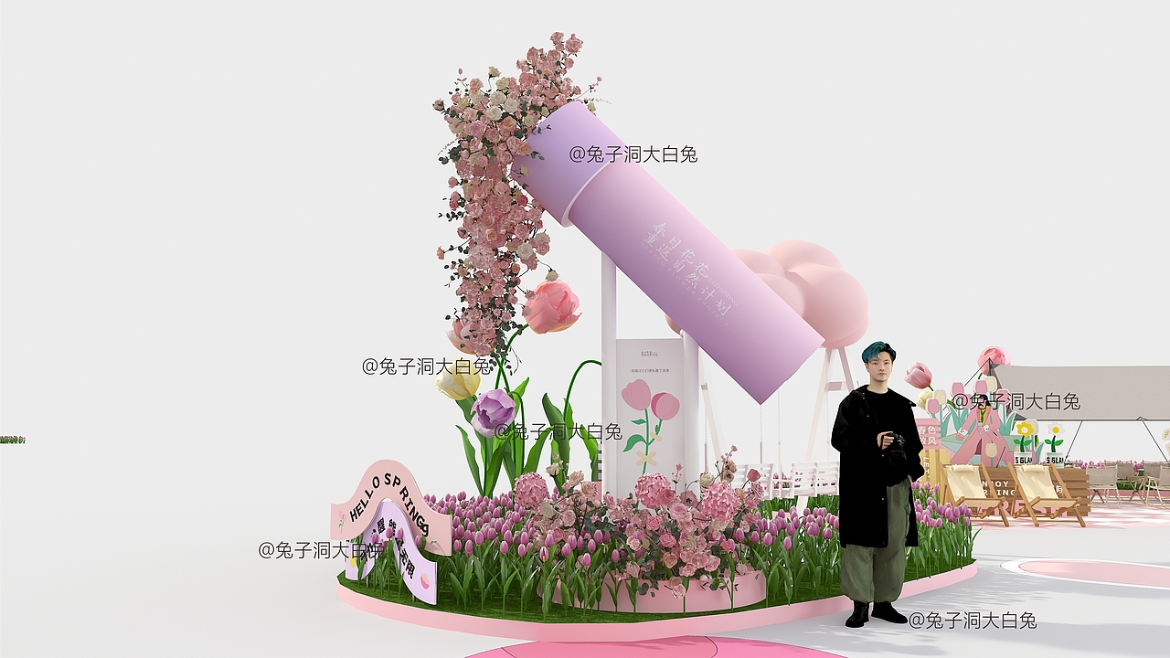 春日重返自然计划郁金香主题美陈