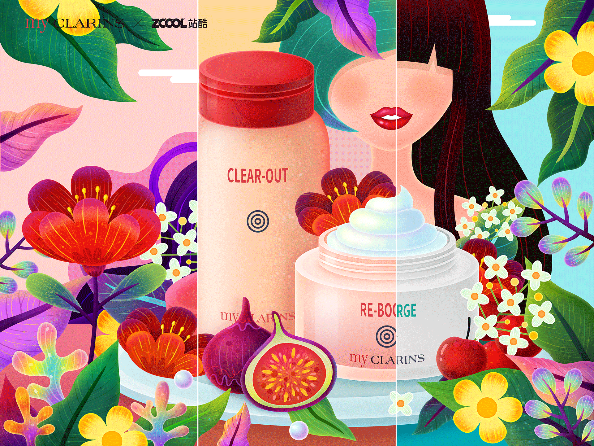 #my CLARINS 寻找天然好食肌# -美肌餐厅（图ZMjk4NjM5NTg0） - 海报 - 站酷设计师dreamer44原创素材 - 站酷ZCOOL