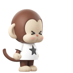 LuckyMonkey3d表情包（图ZMzMwMTM2NDIw） - IP形象 - 站酷设计师瘦鱼567原创素材 - 站酷ZCOOL