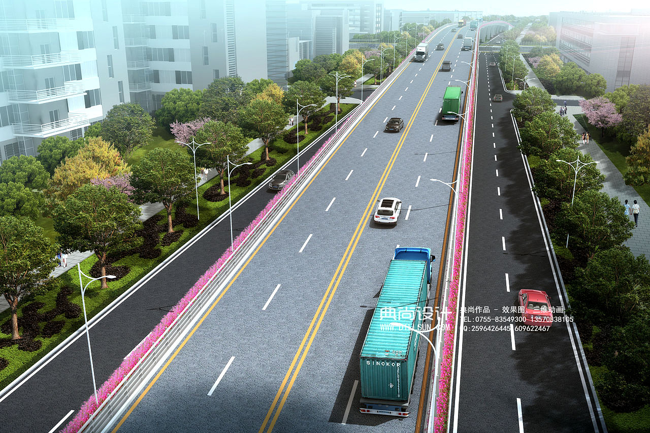 桥梁设计效果图