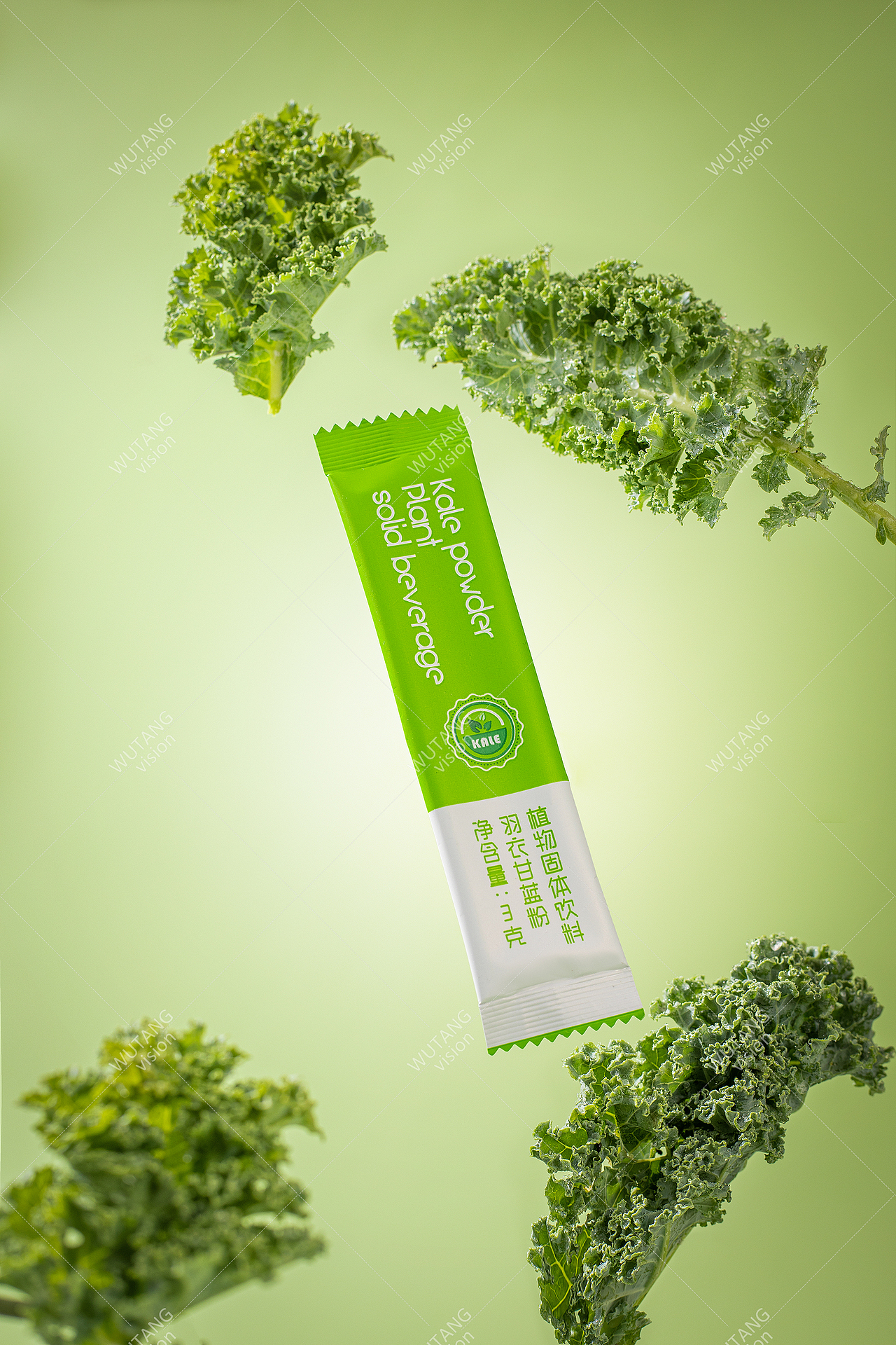 产品摄影，羽衣甘蓝粉拍摄