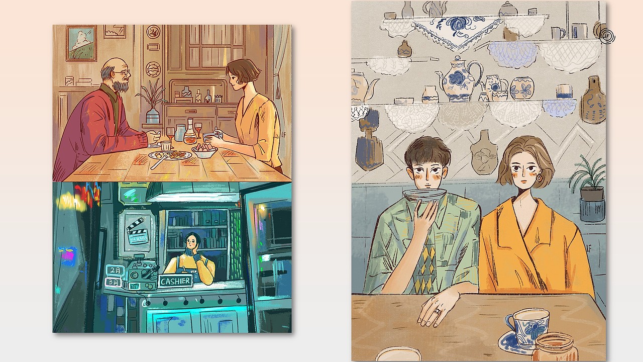 插画练习（图ZMzU0MjI5MjIw） - 创作习作 - 站酷设计师阿罗芬芬原创素材 - 站酷ZCOOL