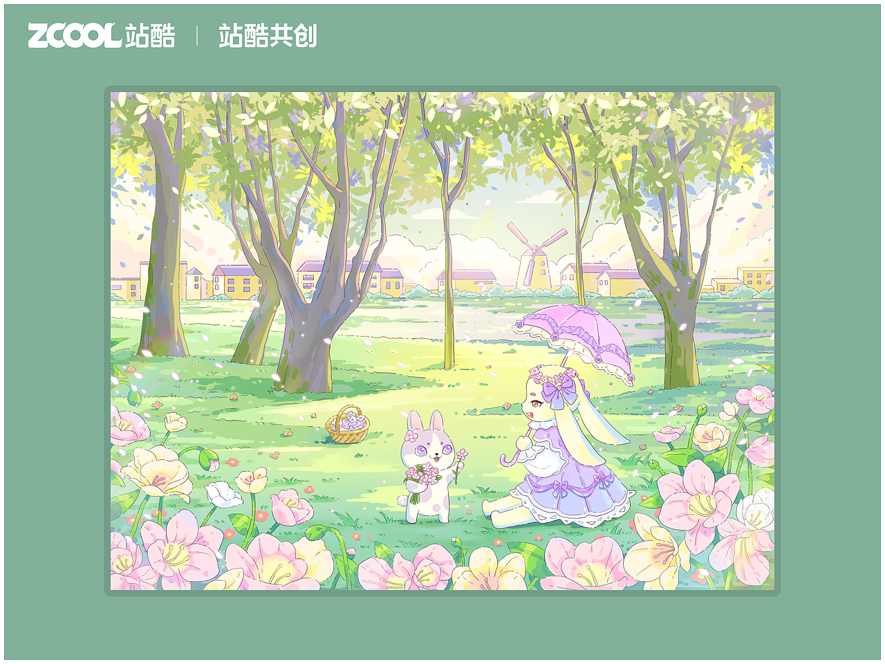【世界名画】关于莫奈的遇见四季（图ZMzQ0MDI1OTY4） - 艺术插画 - 站酷设计师旗漫设计原创素材 - 站酷ZCOOL
