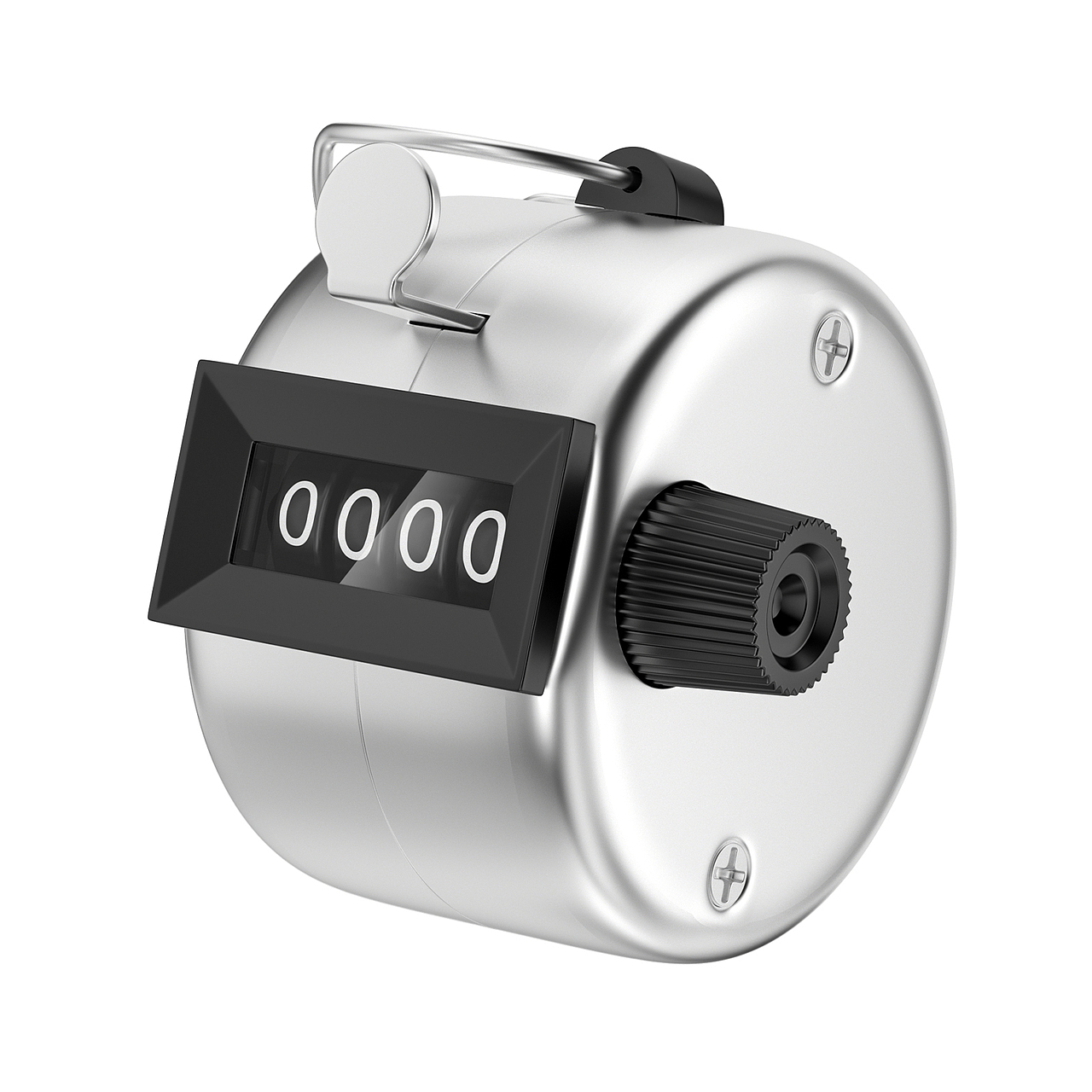 不锈钢计时器金属产品建模渲染