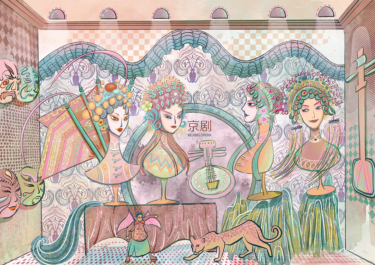 京剧（图ZMzIzMjIzMzA0） - 创作习作 - 站酷设计师吉星沅原创素材 - 站酷ZCOOL