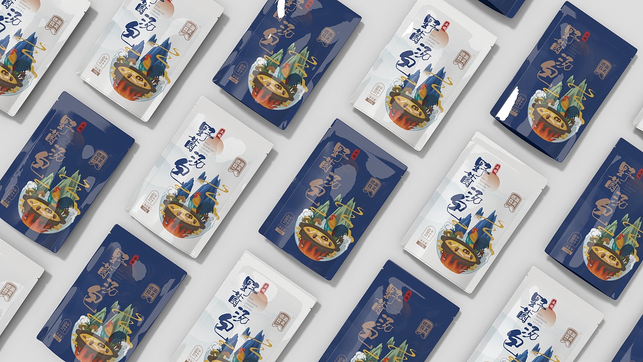 德源食美土鸡菌汤包包装设计（云南农垦）（图ZMzA0MDM1NjM2） - 包装 - 站酷设计师山丘山丘创意原创素材 - 站酷ZCOOL