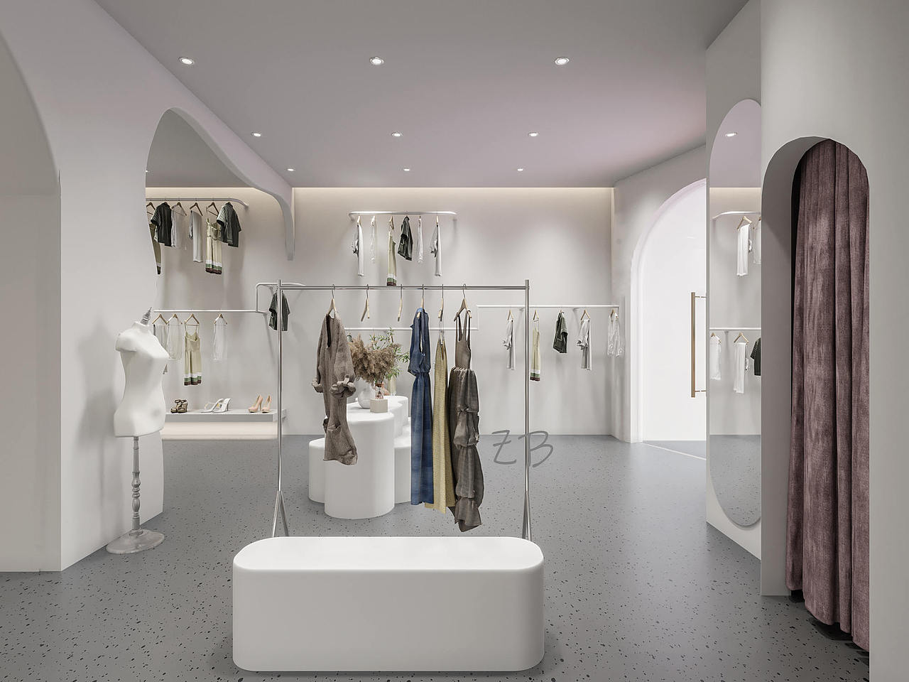 服装店设计——极简,在空间设计中构建返璞归真的美