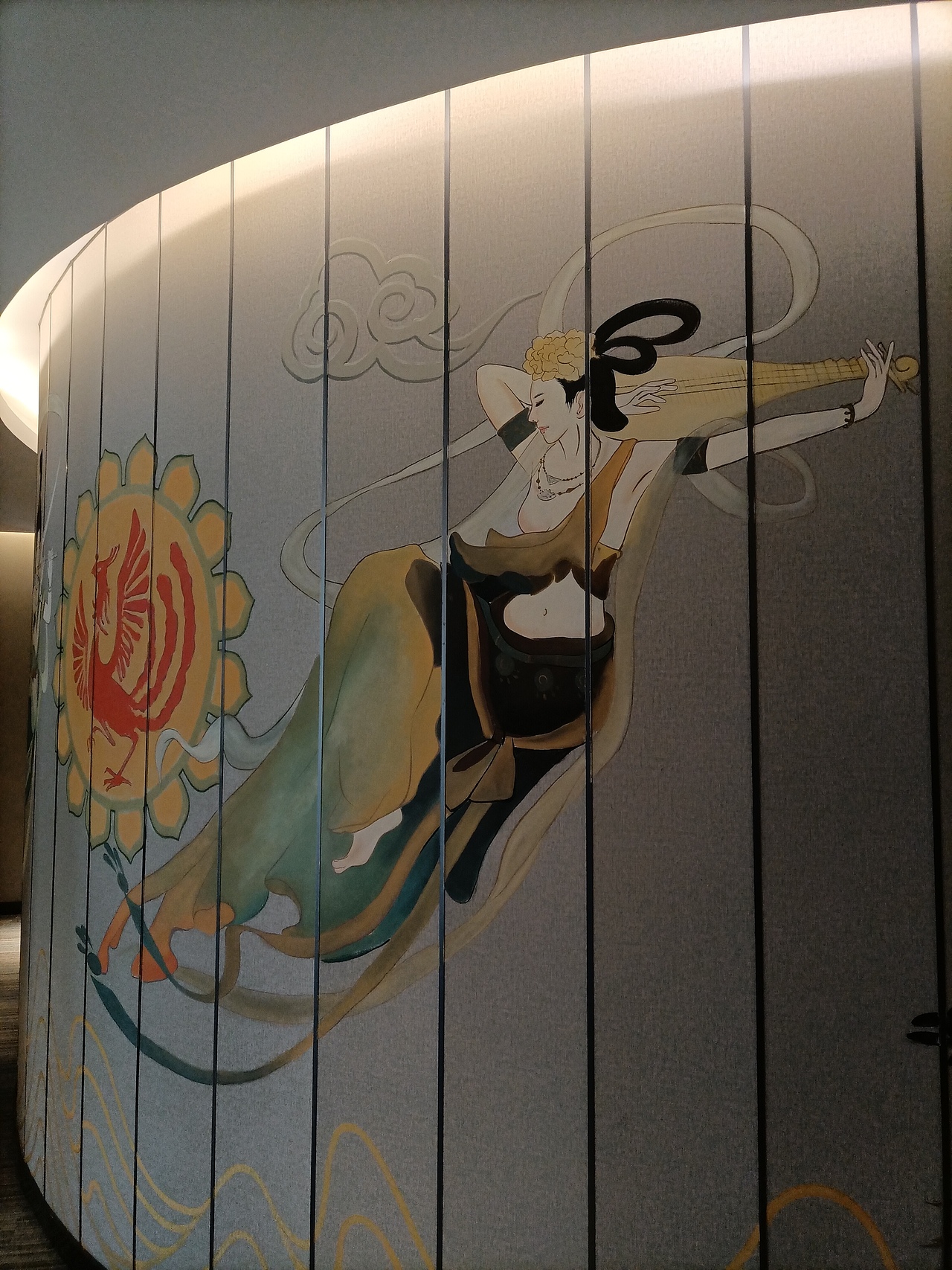 仿敦煌飞天人物壁画墙面彩绘（图ZMzMwNDE5Mjg0） - 绘画 - 站酷设计师中绘壁画原创素材 - 站酷ZCOOL