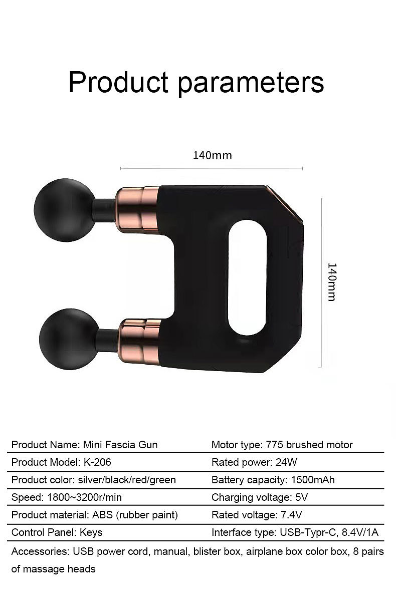筋膜枪详情页(英文版)
