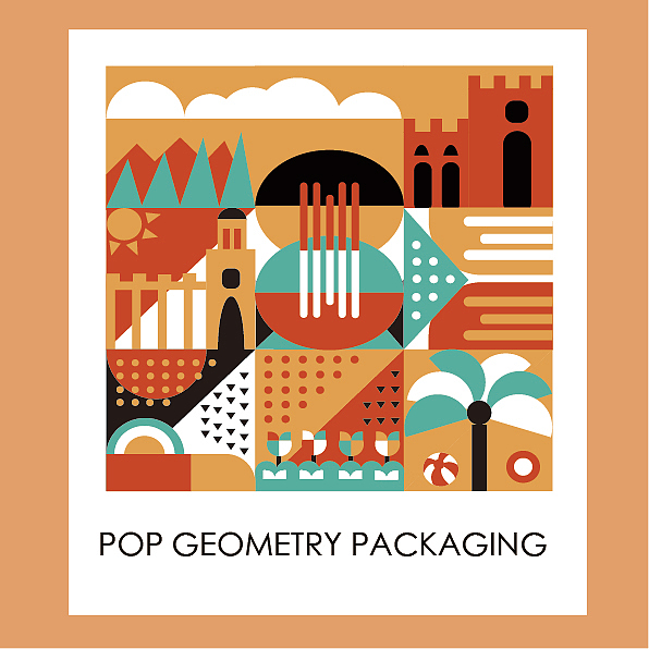 波谱几何图形包装